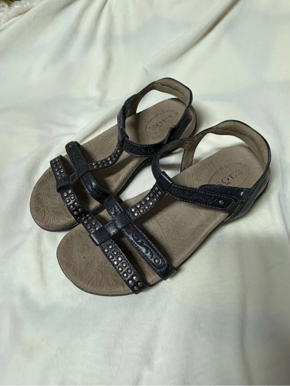 Taos Women's Trophy 2 Sandal in Black Size 38 7 Travel Comfort